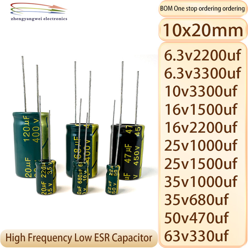 10x20 6.3v2200uf 6.3v3300uf 10v3300uf 16v1500uf 16v2200uf 25v1000uf 25v1500uf 35v1000uf 35v680uf 50v