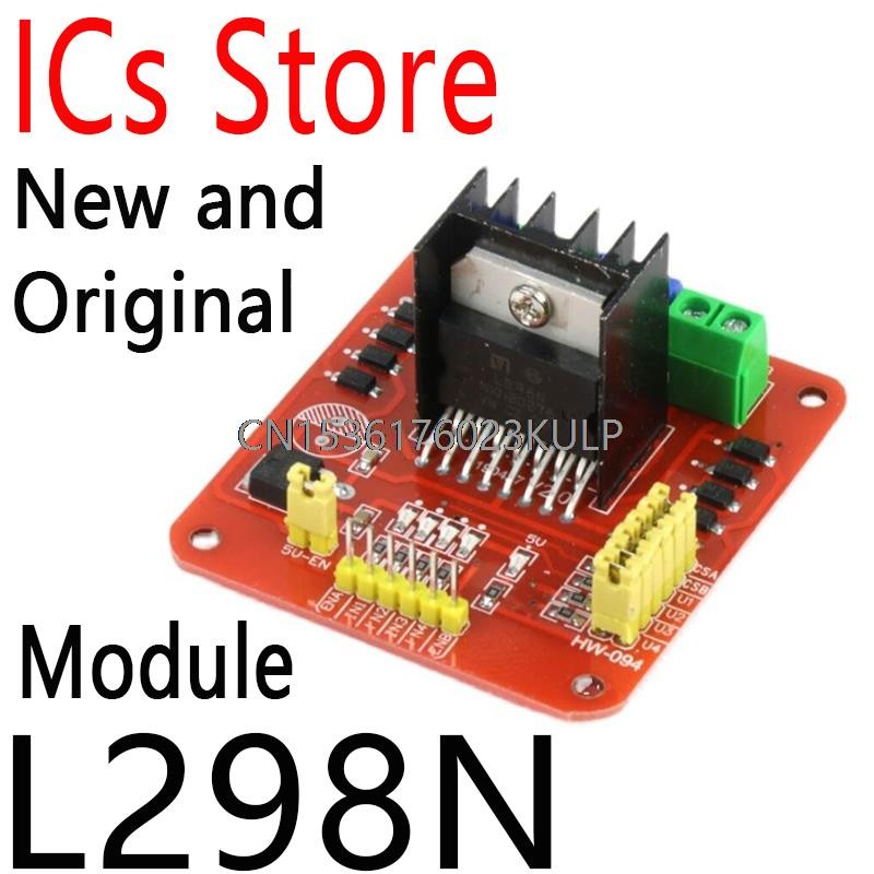 ใหม่สีแดง DC มอเตอร์โมดูล Stepper Motor Dual H Bridge Max 20W 2A/สะพานสําหรับ Arduino L298N