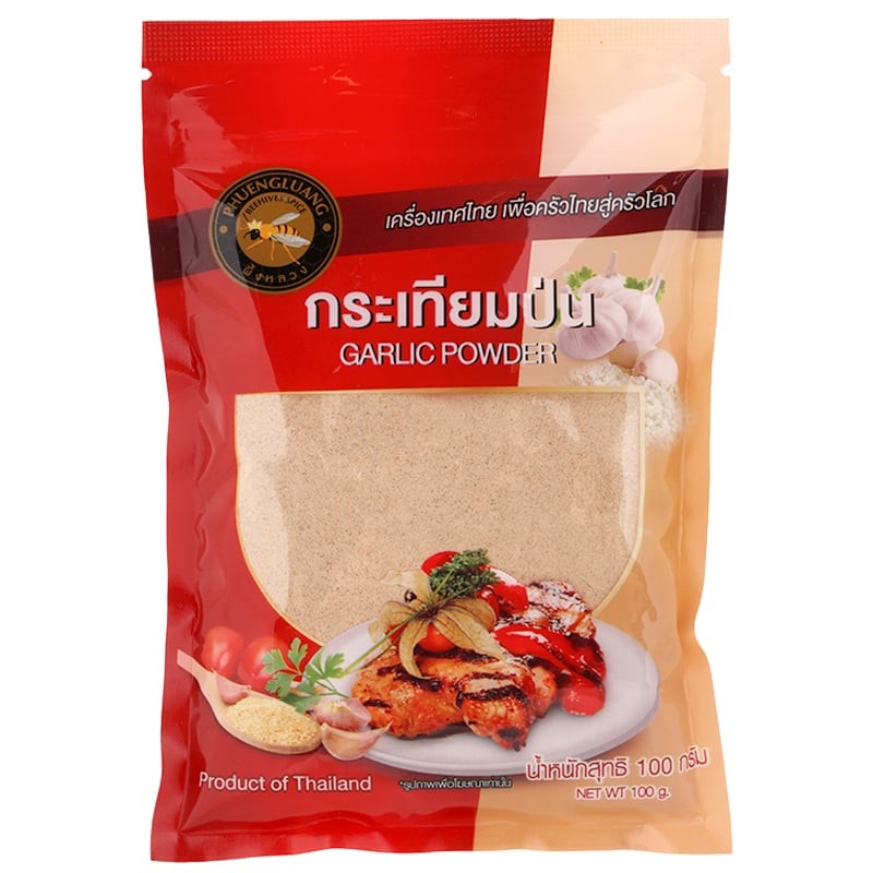PHUENG LUANG ผึ้งหลวงกระเทียมป่น 100กรัม [8859256301315]
