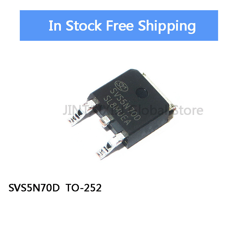 20 ชิ้น 5N70 SVS5N70D TO-252 MOSFET IC ชิปในสต็อก