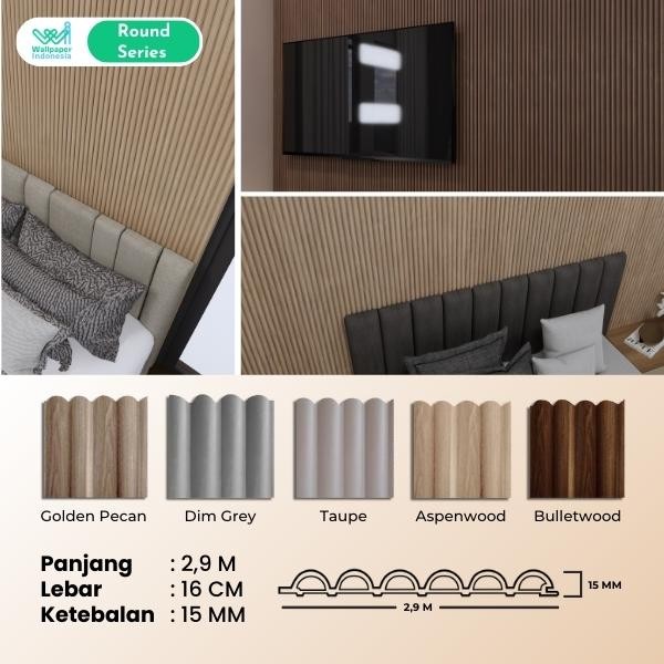 Choice - Atwood Wallpole Wpc Wall Lattice / Wall Panel Pvc Wood Partition / Wood Panel