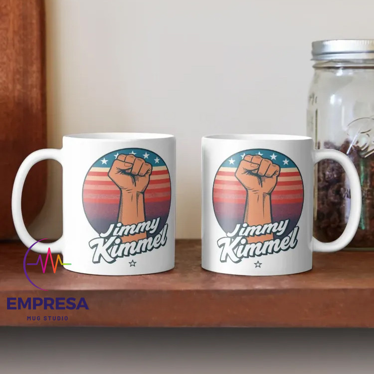 I Stand With Jimmy Kimmel แก้วดื่มถ้วยของขวัญ Hampers แก้วกาแฟ