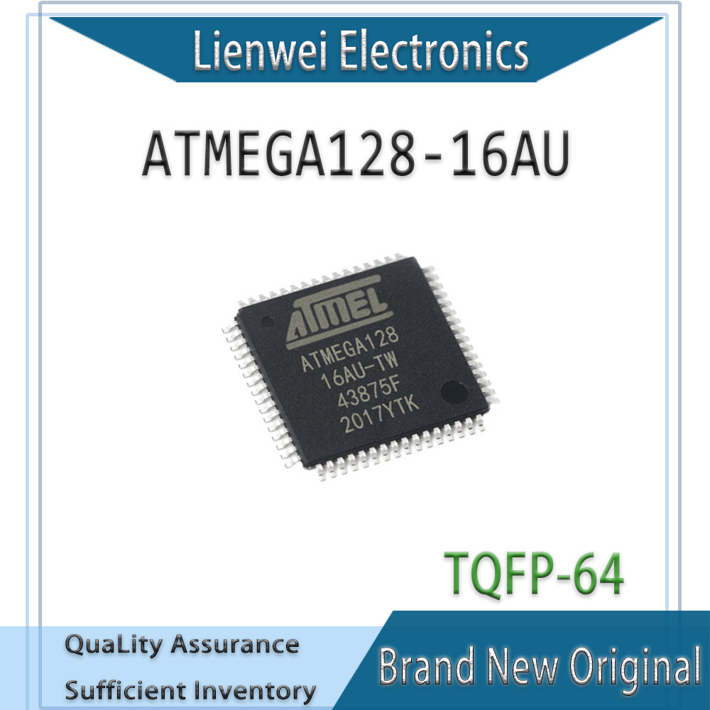 ของแท้ 100% ATMEGA128 ATMEGA128-16AU ชิปเซ็ต IC MCU TQFP-64
