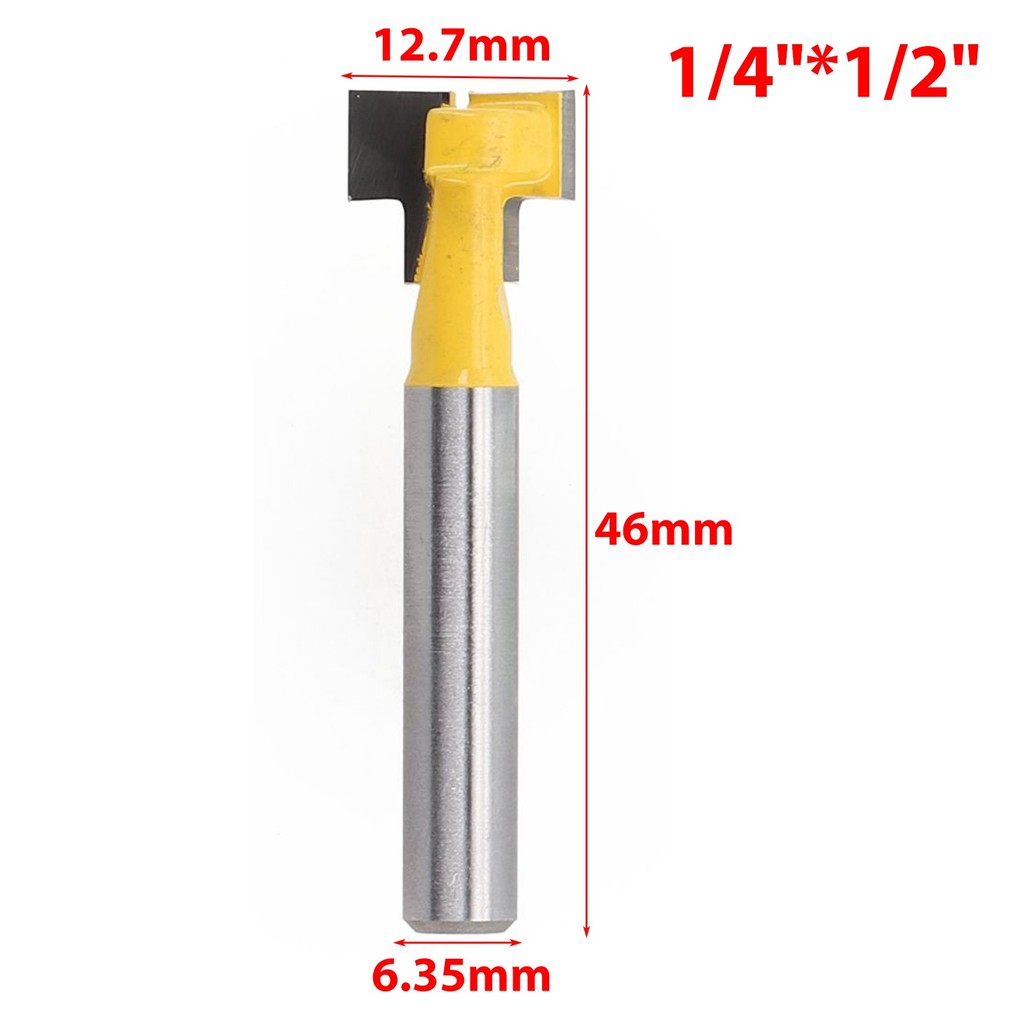 L-HOT1/4\\1/2\\Shank T-Slot เครื่องตัดมิลลิ่ง T-Track Slotting คาร์ไบด์ไม้มิลลิ่ง