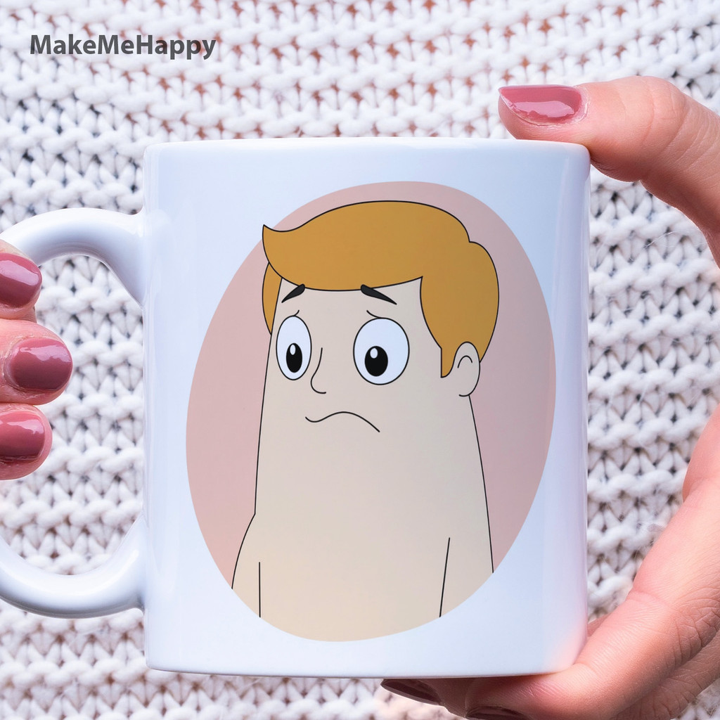 การ์ตูน Meme Mug – Cute Sad Shell Expression V64