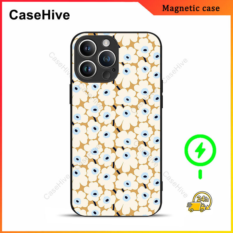 เคสโทรศัพท์ดอกไม้สําหรับ iPhone 17 Pro Max / iPhone 16 Pro Max / 15 Pro Max / 13 / Samsung Galaxy S2