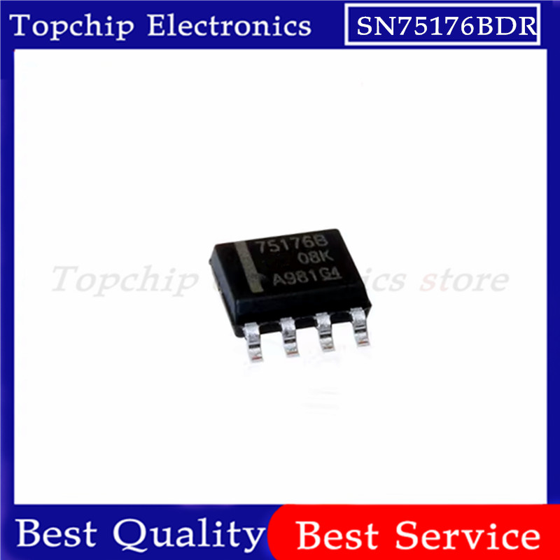 10-50 ชิ้น SN75176BDR SOP8 SN75176B SOP SN75176 SOP-8 75176B SMD