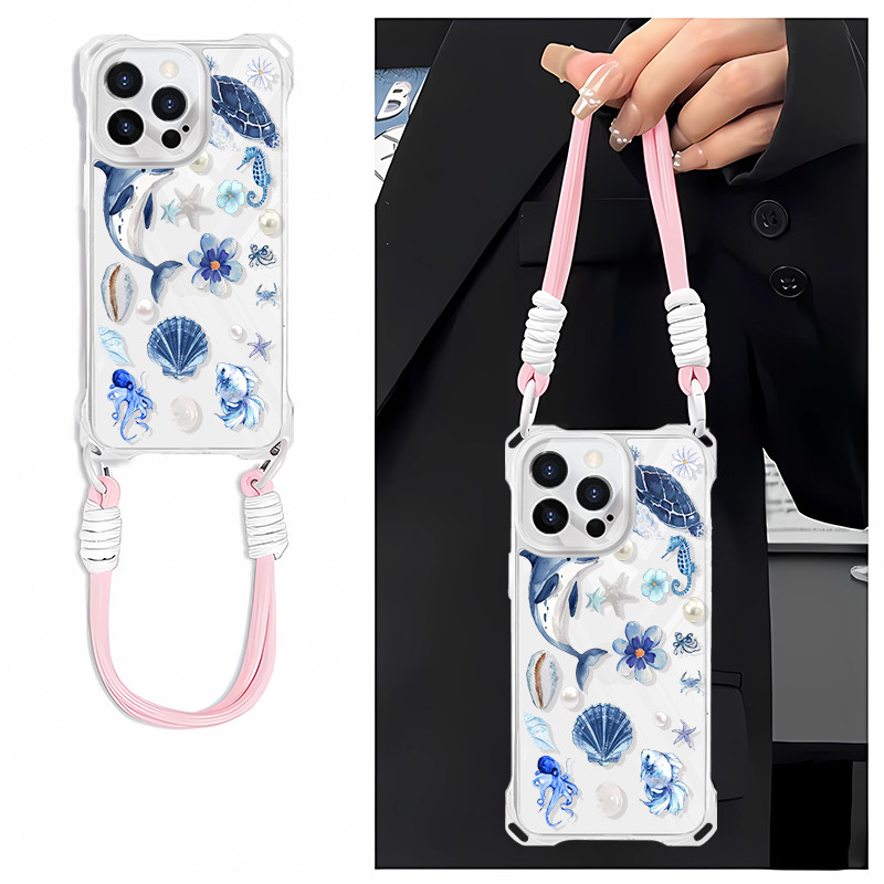 Underwater World Shell Lanyard Hp Casing Hp Infinix Smart 10 Hot 50I 50 4G Itel P55 4G Smart 8 Pro P