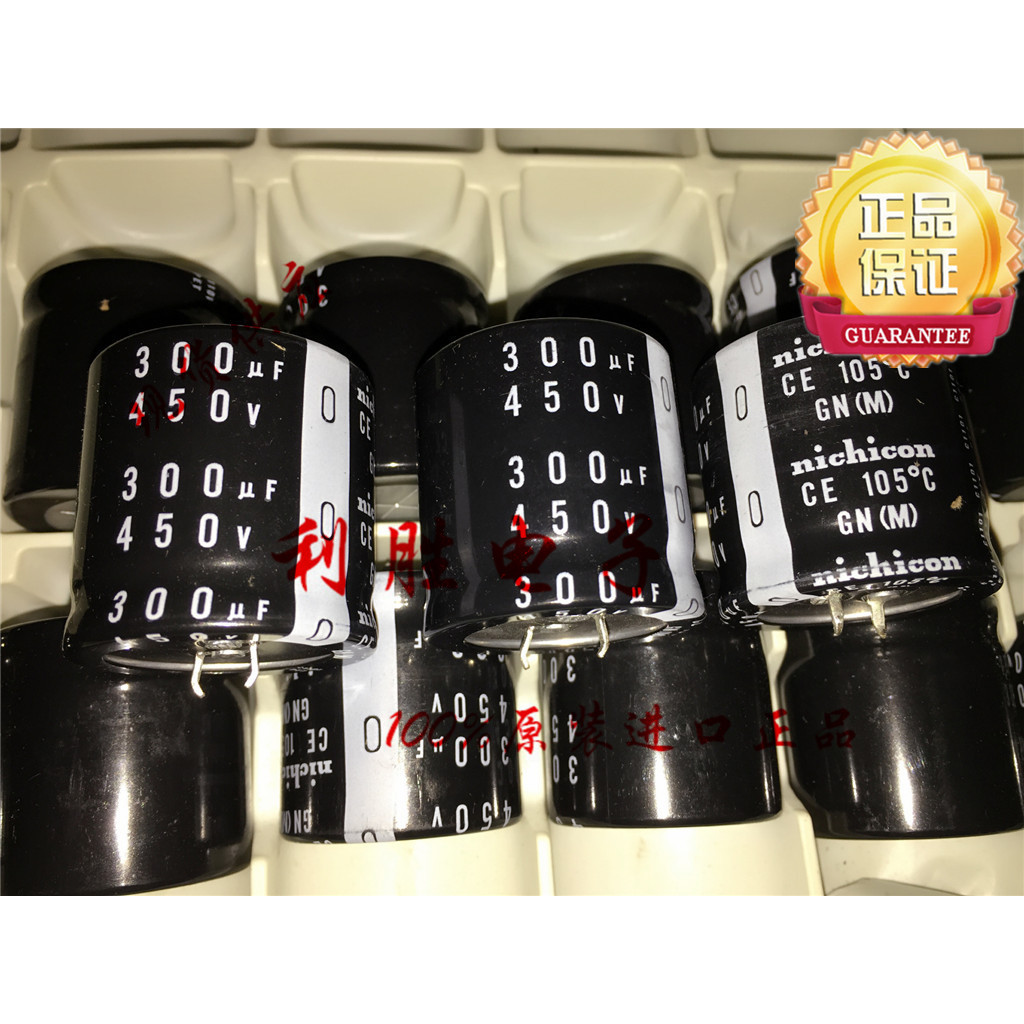 1PCS ญี่ปุ่น Nichicon Electrolytic Capacitor 450V300UF 35X35 GN เปลี่ยน 450V270UF 330UF