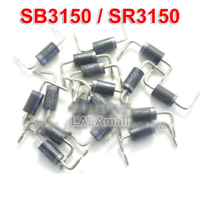 20pcs SB3150 = SR3150 SR315 SB315 HBR3150 3A/150V Schottky Barrier Rectifier ไดโอดใหม่เดิม