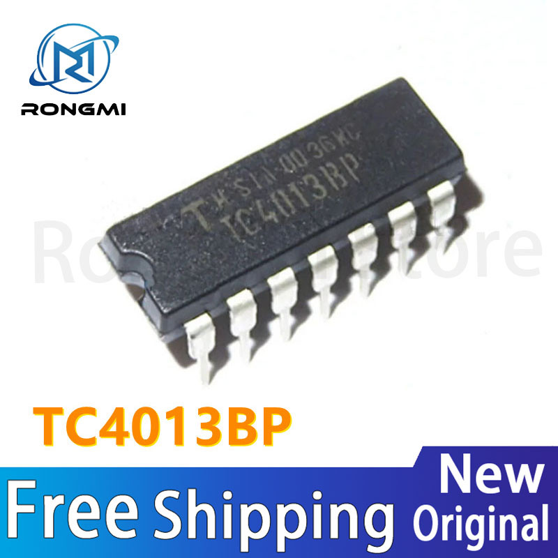 10-100 ชิ้น TC4013BP TC4013 DIP-14 ชิป IC ในสต็อก, ชิป flip-flop คู่, จัดส่งฟรี