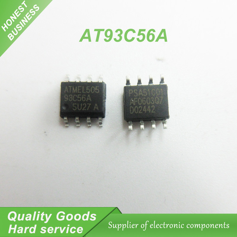 10PCS AT93C56A 93C56A 93C56 AT93C56 SOP 8 EEPROM 256x8 ใหม่เดิม