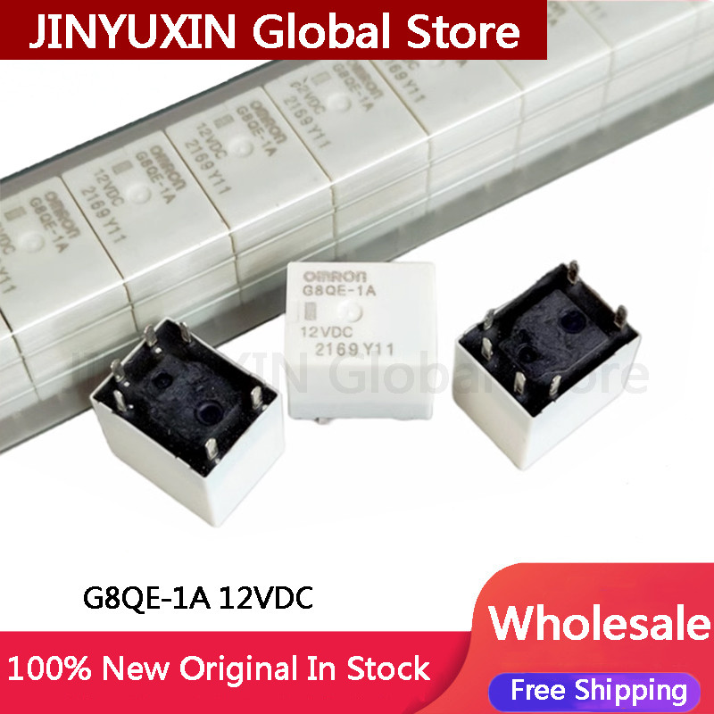 1 ชิ้น G8QE-1A 12V DC DC 12V รีเลย์ 6Pin ในสต็อกขายส่ง