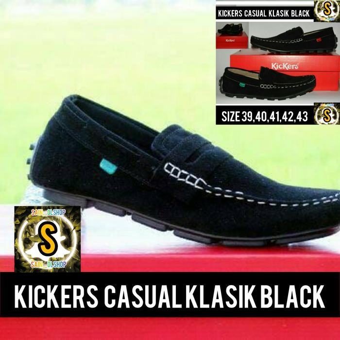 Kickers Mens Shoes, Kickers Casual Classic Black Shoes