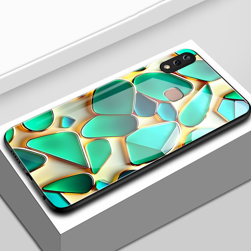 เคสสำหรับ VIVO Y85 Y85A V9 V9 Pro V9 Youth Z1 Z1i Z3x เคสโทรศัพท์อัญมณีเปลือกแก้วกันกระแทก