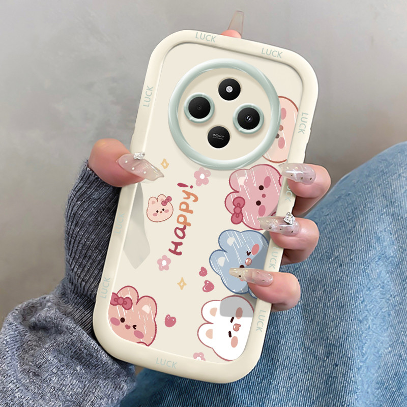 เคสสำหรับ Xiaomi Redmi 14C 5G A4 5G A14R 5G POCO C75 5G POCO M7 5G เคสโทรศัพท์หมีกระต่ายซิลิโคนกันกระแทก - รูปที่ 6