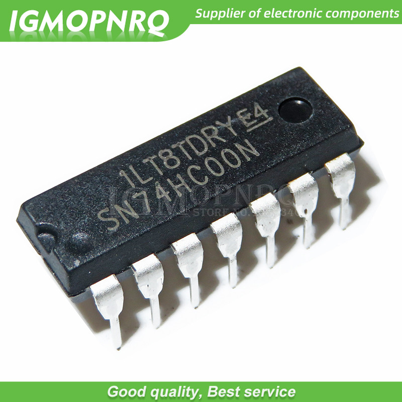 10PCS SN74HC00 HC00 74HC00 74HC00N DIP14, NAND ประตู IC ใหม่จัดส่งฟรี