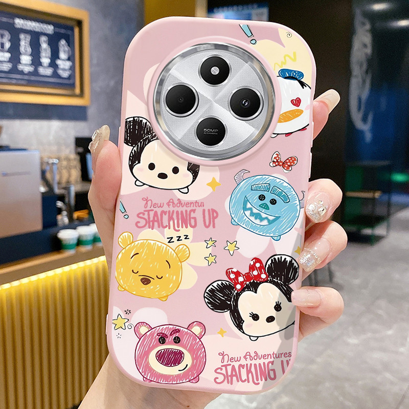 เคสสำหรับ Xiaomi Redmi 14C 4G 14C 5G A4 5G 14R 5G POCO C75 5G POCO M7 5G เคสโทรศัพท์สัตว์น่ารักกันกระแทกกลมและอ้วน