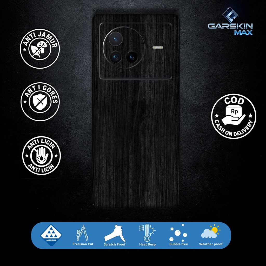 Garskin Skin Vivo X80 Wood Series Fullbody / Backly | กันรอย | สามารถนํากลับมาใช้ใหม่ได้ | รหัส F7O