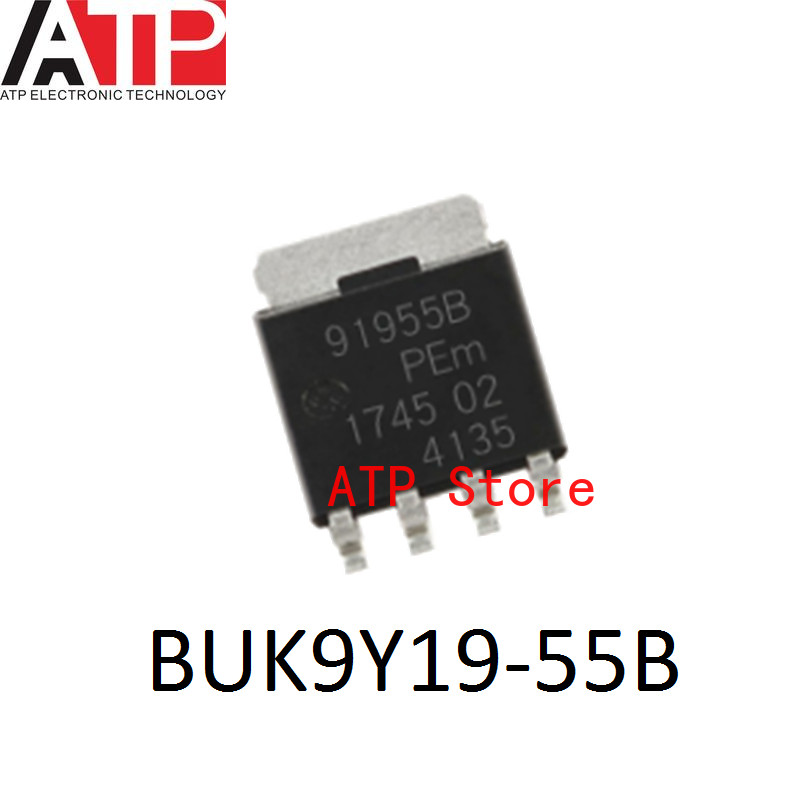 10 ชิ้น/ล็อตใหม่ Original BUK9Y19-55B 91955B 55V 46A BUK9Y19-75B 91975B 75V 48.2A SOT-669 ทรานซิสเตอ