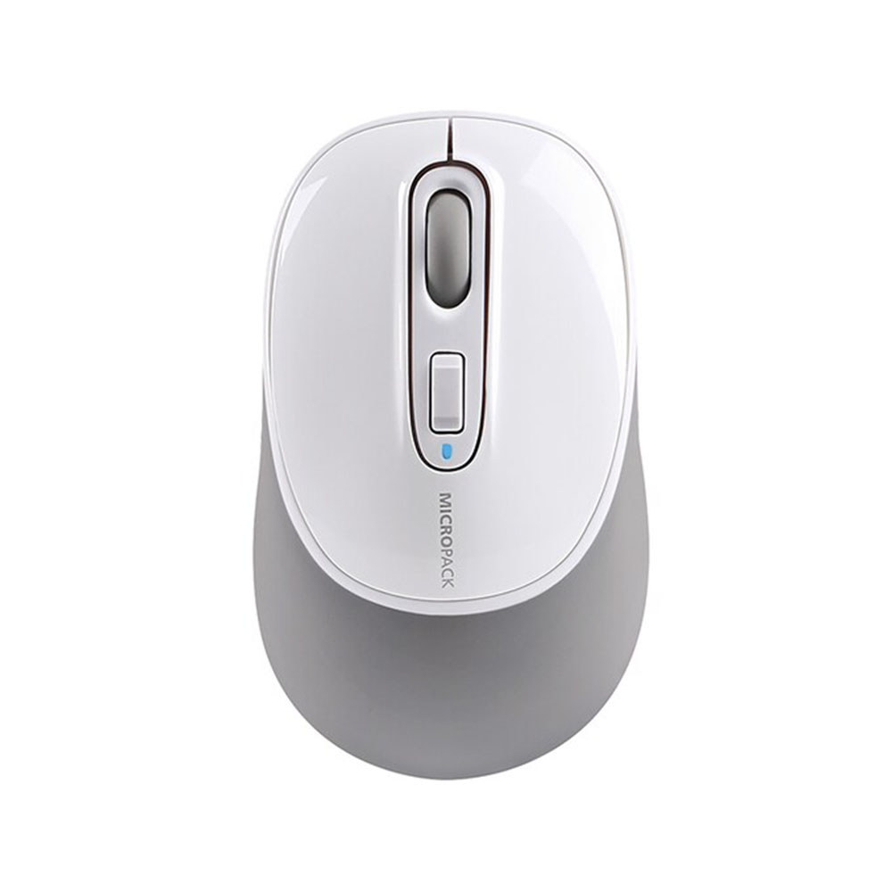 MOUSE (เมาส์ไร้สาย) MICROPACK MP-746W SILENT DUAL MODE BLUETOOTH 4.0 WIRELESS MOUSE (WHITE) <