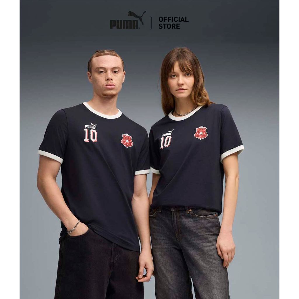 PUMA Prime/Select เสื้อยืดริงเงอร์ FUTURE.PUMA.ARCHIVE ยูนิเซ็กส์ สีฟ้า - 63536816