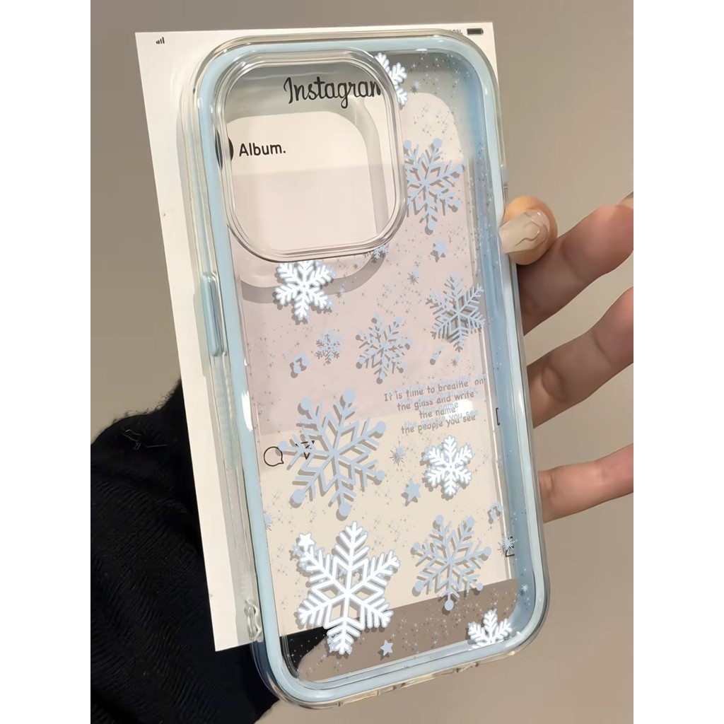 HP อาวุโส Matte Snowflake Soft Casing Redmi Note 14 Pro+5G 14 13 5G 4G Note 12 Pro 4G 5G Note 11S 8 