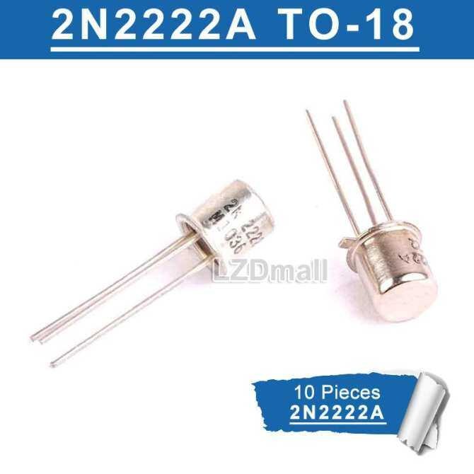 10 ชิ้น 2N2222A 2N2222 TO-18 NPN 40V 0.8A ทรานซิสเตอร์