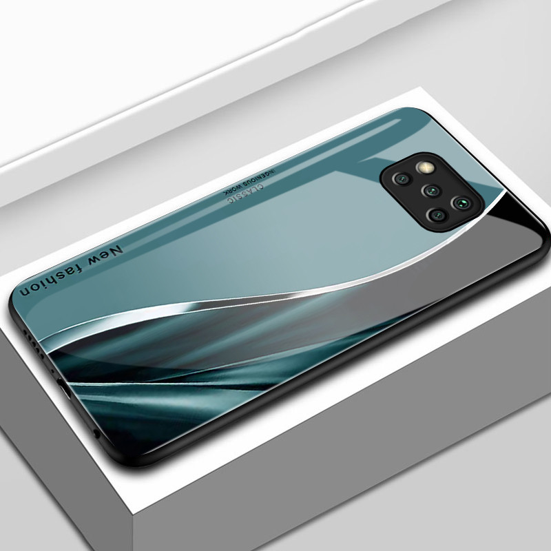 เคสสำหรับ POCO X3 X3 Pro X3 NFC เคสโทรศัพท์เส้นเปลือกแก้วกันกระแทก