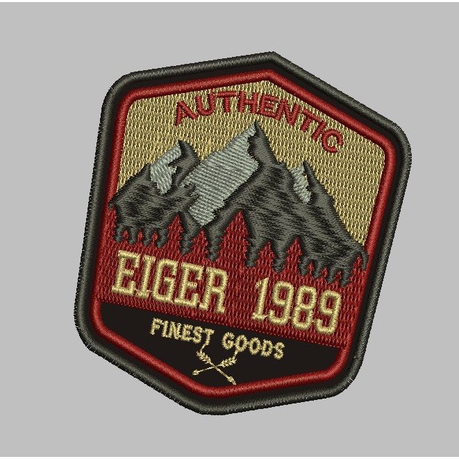 HD-R21 PATCH โลโก้ของแท้ EIGER 1989 FINEST GOODS EMBROIDERY อุปกรณ์เสริม BET/EMBLEM