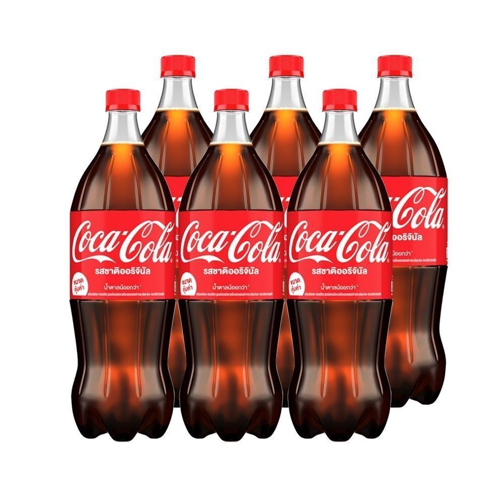 [สินค้าส่งด่วน] โค้ก น้ำอัดลม รสออริจินัล สูตรน้ำตาลน้อยกว่า 1.95ลิตร แพ็ค 6
