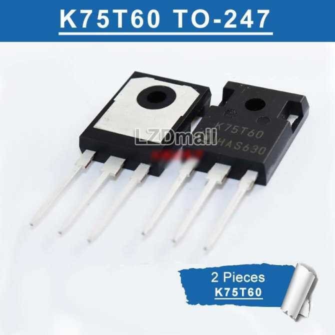 2 ชิ้น IKW75N60T TO247 K75T60 75A 600V TO-247 IKW75N60 IBGT หลอดใหม่เดิม