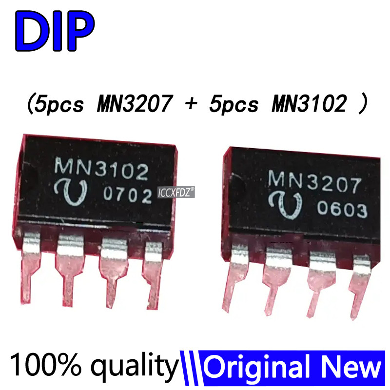 10 ชิ้น/ล็อต 5 คู่ (5 ชิ้น MN3207 + 5 ชิ้น MN3102 ) ใหม่ DIP-8 BL3102 BL3207 DIP8 DIP