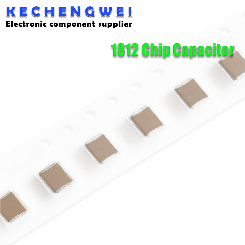 10 ชิ้น/ล็อต SMD ตัวเก็บประจุเซรามิก 1812 1UF 105K 100V X7R X7R 10% แรงดันไฟฟ้าสูง non-polar