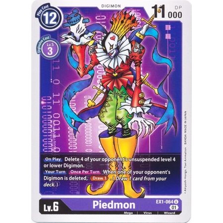 การ์ด Digimon Piedmon - EX1-064 - Uncommon