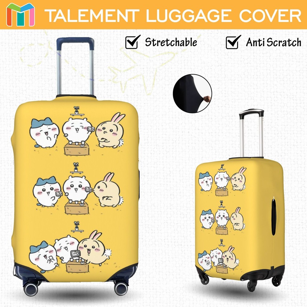 Chikawa ผ้าคลุมกระเป๋าเดินทาง ผ้าสแปนเด็กซ์ แบบยืดหยุ่น ยืดหยุ่น Luggage Cover 18 20 22 24 26 28 30 