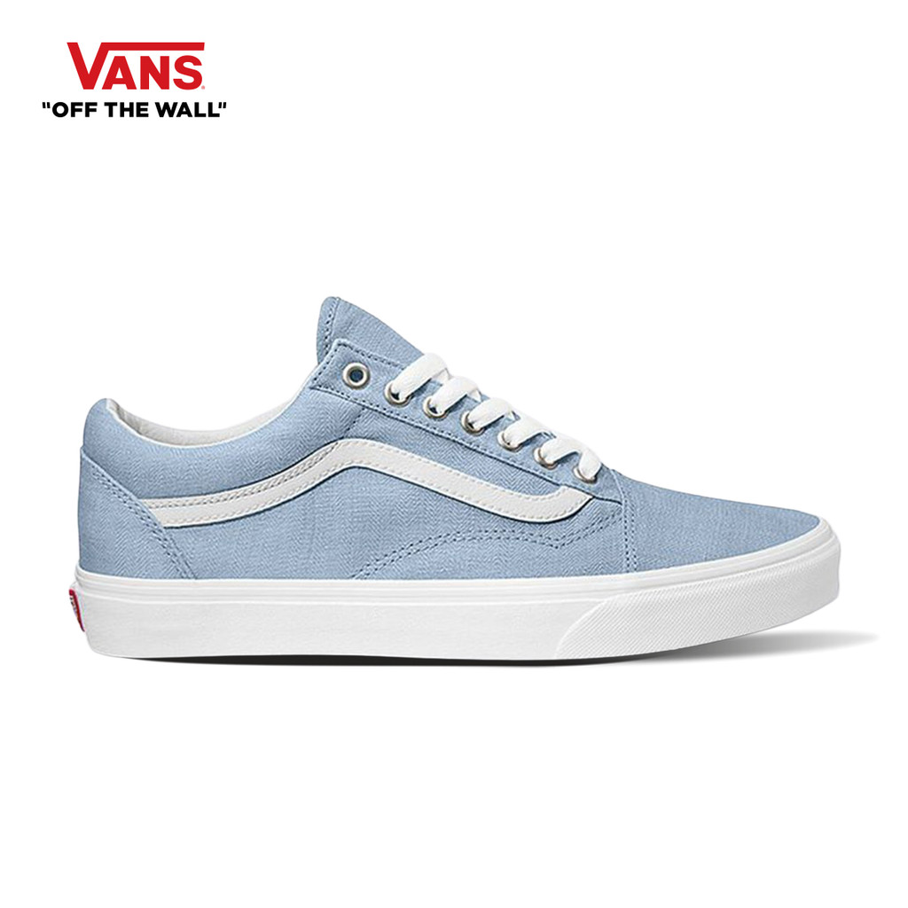 VANS حذاء Old Skool Summer Linen — أزرق مغبر — صورة 2