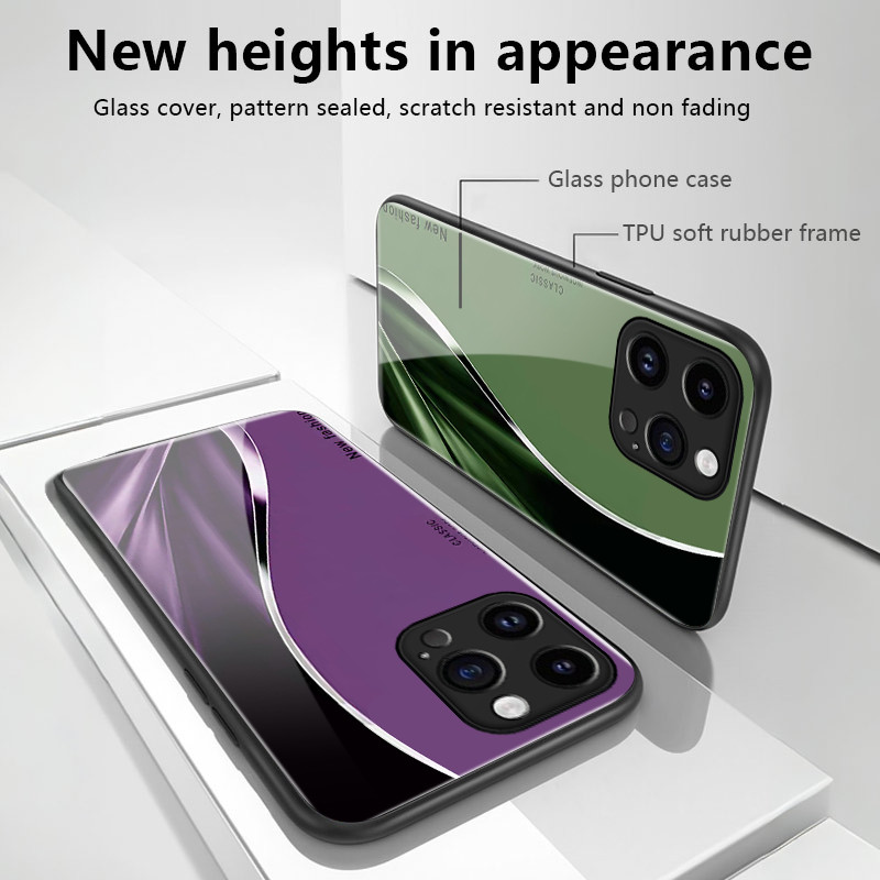 เคสสำหรับ OPPO A15 A15s A35 4G เคสโทรศัพท์เส้นเปลือกแก้วกันกระแทก - รูปที่ 4