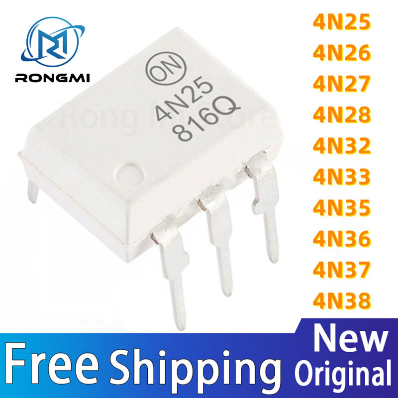 20pcs ใหม่ 4N38 4N37 4N36 4N35 4N33 4N32 4N27 4N28 4N25 4N26 DIP-6 IC Optocoupler ในสต็อกขายส่ง