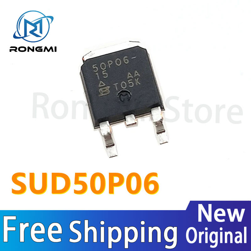 20-100 ชิ้น/ล็อตใหม่ SUD50P06 SUD50P06-15L 50P06 50A 60V TO-252 IC