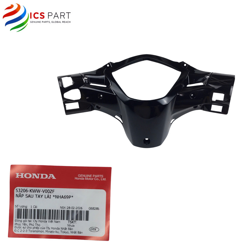 53206KWWV00ZF | ปลอกคอ ปลอกพวงมาลัย คอท้าย Wave RSX 110 K03 *NHA69P* Honda Painted Black
