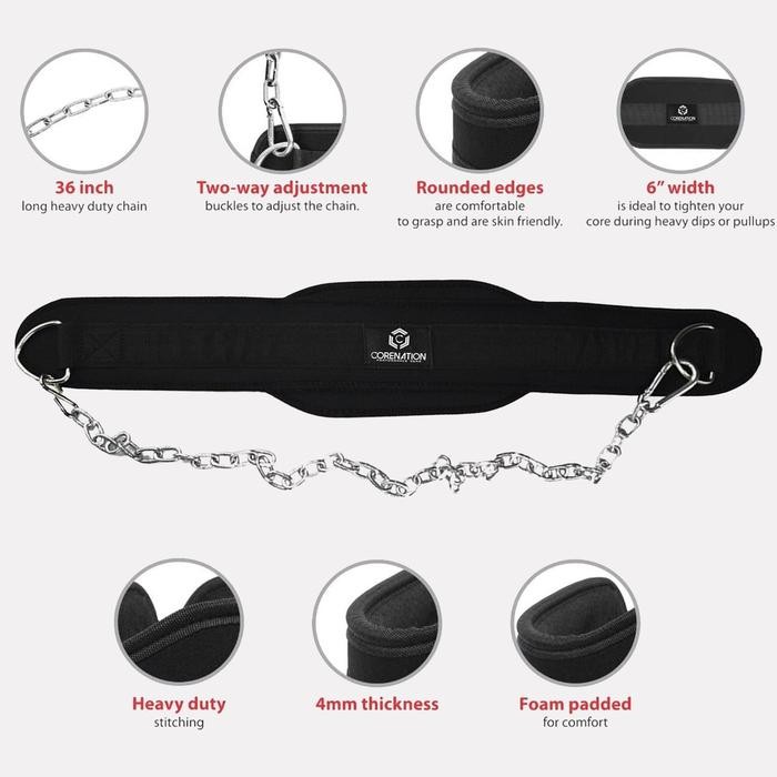 Ready CoreNation Dipping Belt Dip Belt Gym & Fitness Pull Up Belt
