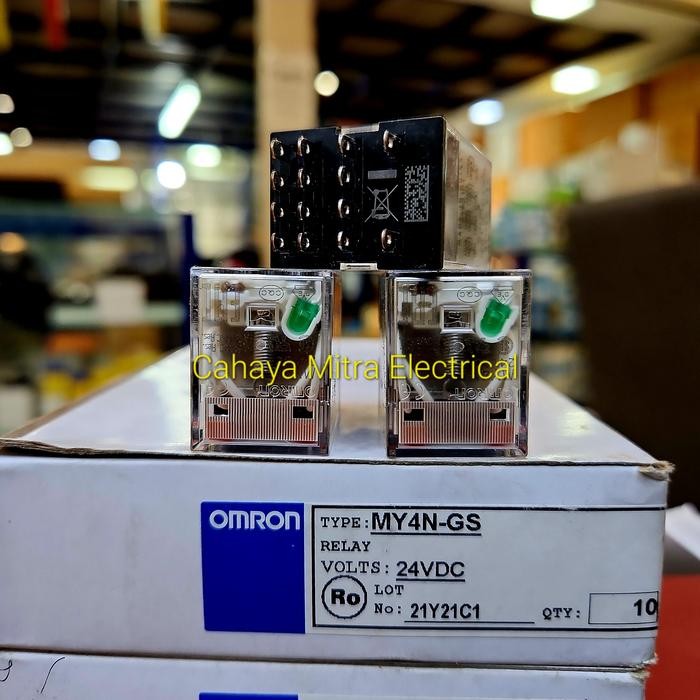 Omron MY4N-GS 24 VDC รีเลย์ + ซ็อกเก็ต / OMRON MY4N 24VDC 14PIN ORIGINAL