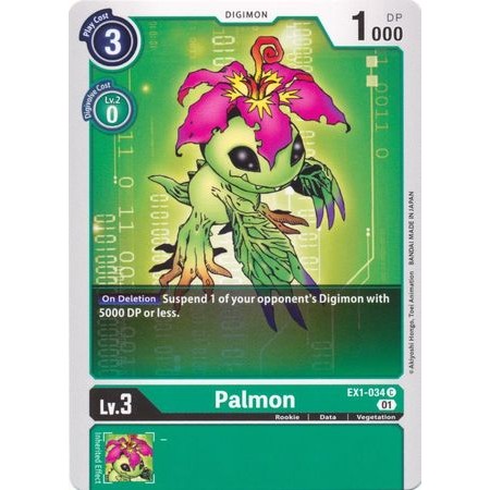 การ์ด Digimon Palmon - EX1-034 - ทั่วไป