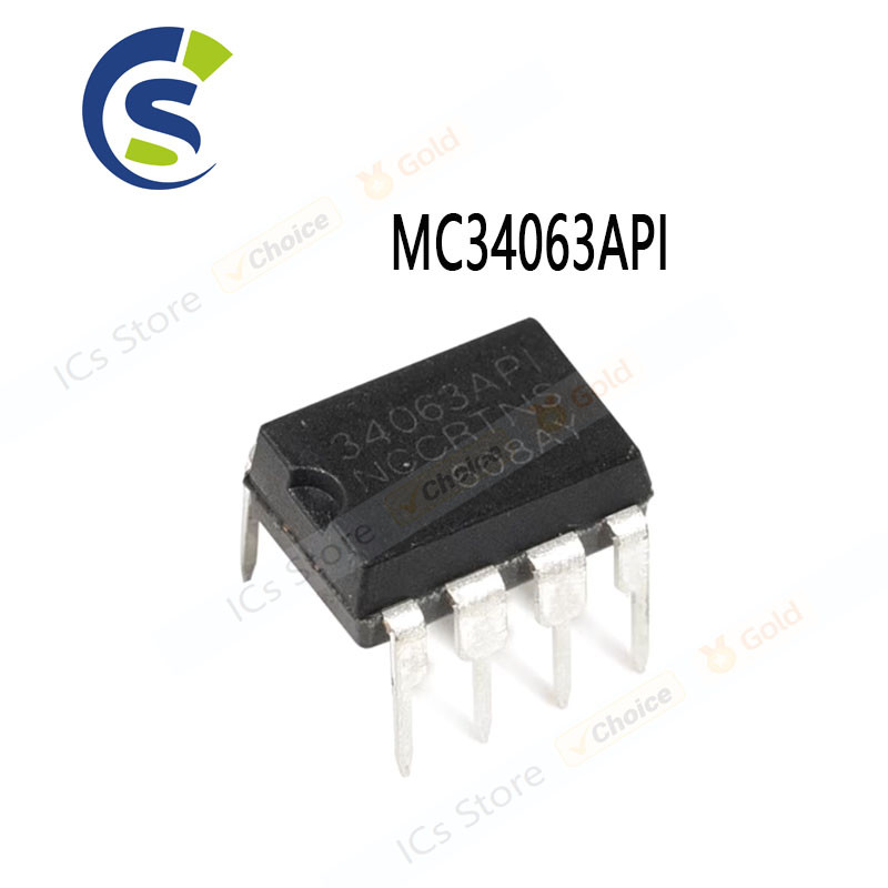 10PCS MC34063API DIP8 MC34063AP1 DIP MC34063 34063API ใหม่และต้นฉบับ