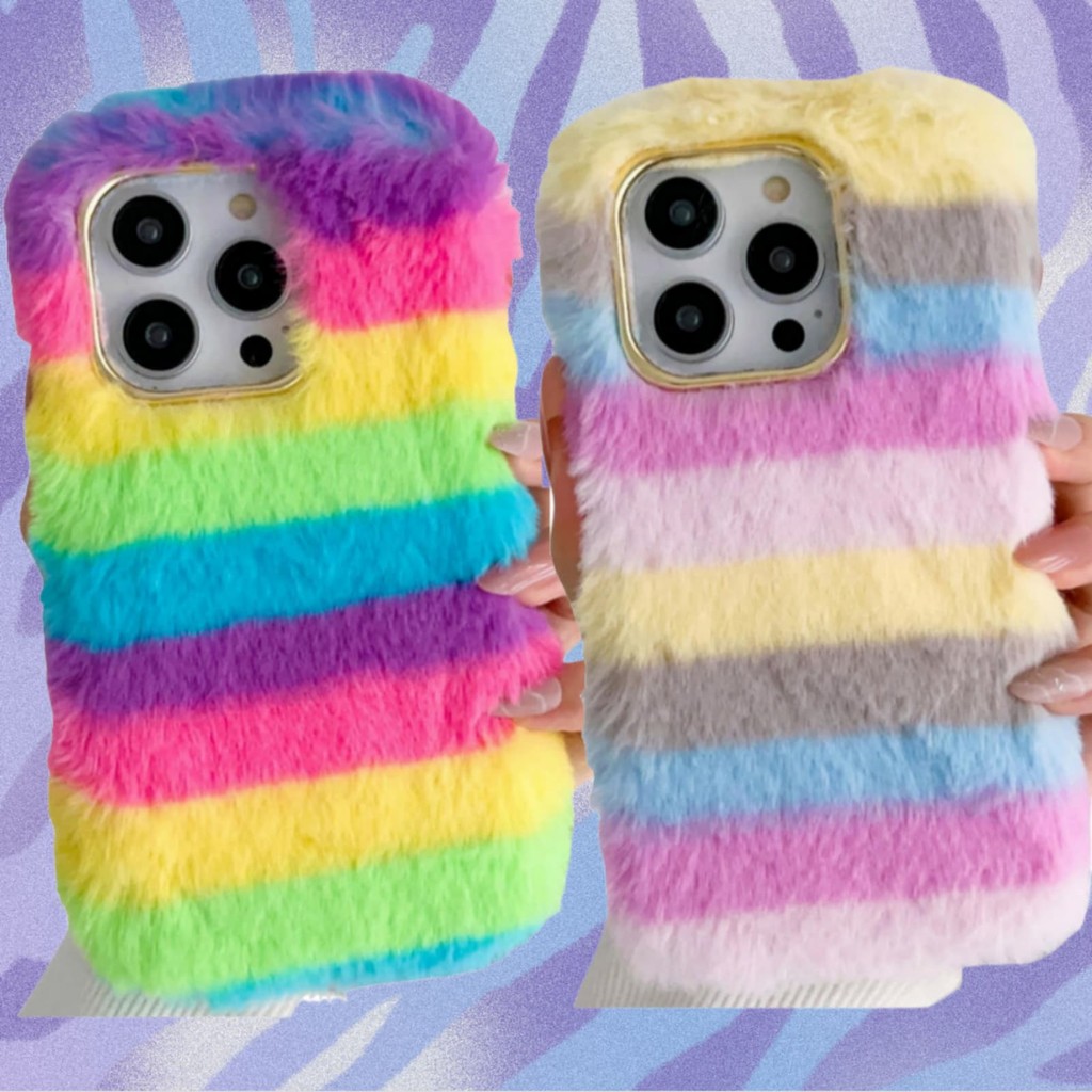 สําหรับOPPO A2 A3 A5 A15 A16 A17 A18 A32 A38 A53 A54 A55 A57 A58 A60 A74 A77 A78 A79 A93 A96 A98 เคสโทรศัพท์ตุ๊กตา + ปกหลังโลหะสีทองFurry