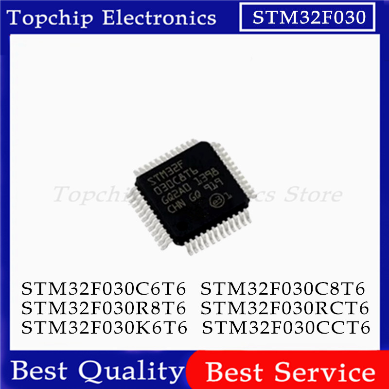 5pcs STM32F030C8T6 STM32F030K6T6 STM32F030CCT6 STM32F030R8T6 STM32F030RCT6 STM32F030C6T6T6C6T6C6T6C6