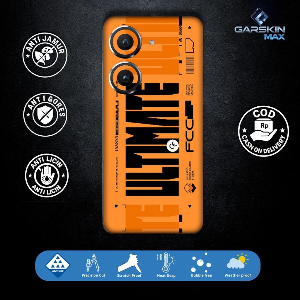 Garskin Skin Asus Zenfone 9 สุดยอด Fullbody / Backly | กันรอย | สามารถนํากลับมาใช้ใหม่ได้ | รหัส Vk4