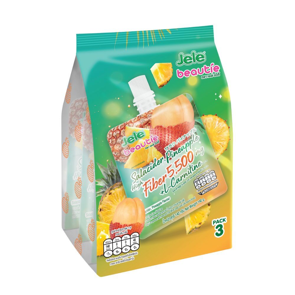 [สินค้าส่งด่วน]เจเล่บิวตี้ เยลลี่คาราจีแนนผสมใยอาหาร 140 กรัม แพ็ค 3