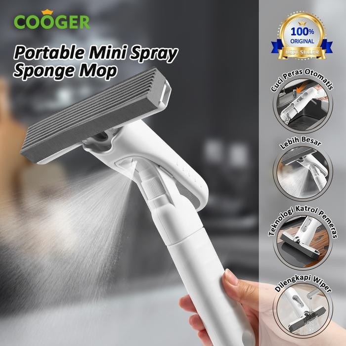 GGYc- Coooger Mini Spray Mop Mini Sponge Mop Spray ไม้ถูพื้นฟองน้ําอเนกประสงค์